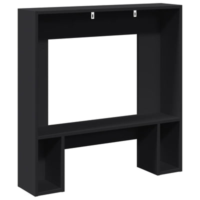 Takkakehys musta 81x18x82 cm tekninen puu