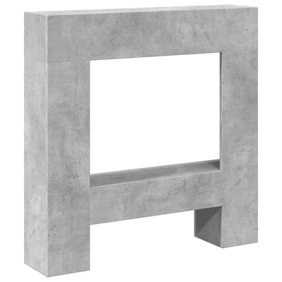 Takkakehys betoninharmaa 81x18x82 cm tekninen puu