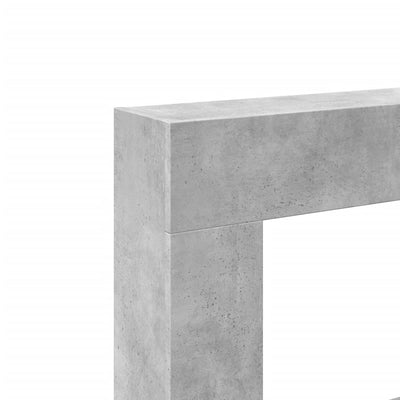 Takkakehys betoninharmaa 81x18x82 cm tekninen puu