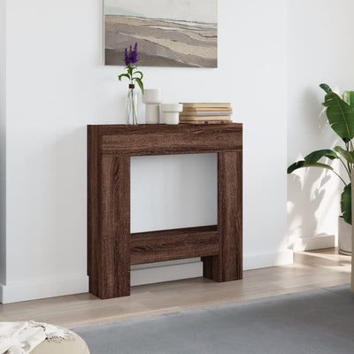 Takkakehys ruskea tammi 81x18x82 cm tekninen puu