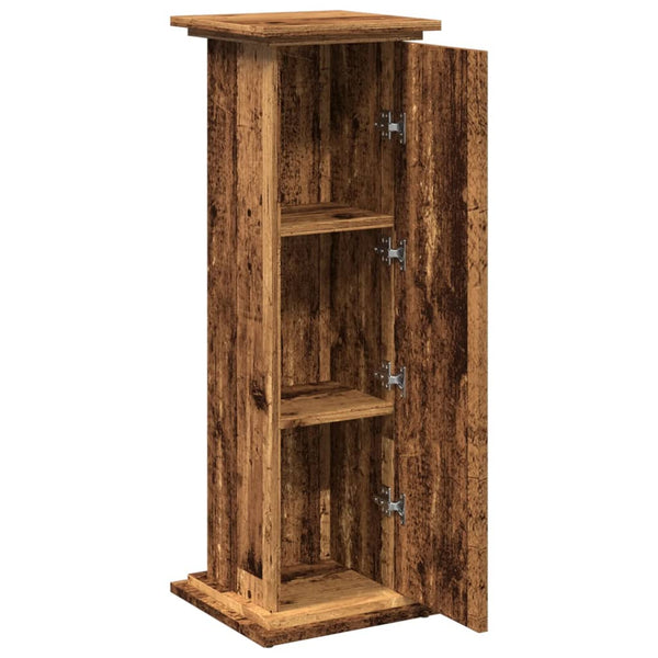 Esittelyteline säilytystila vanha puu 31x30x90 cm tekninen puu