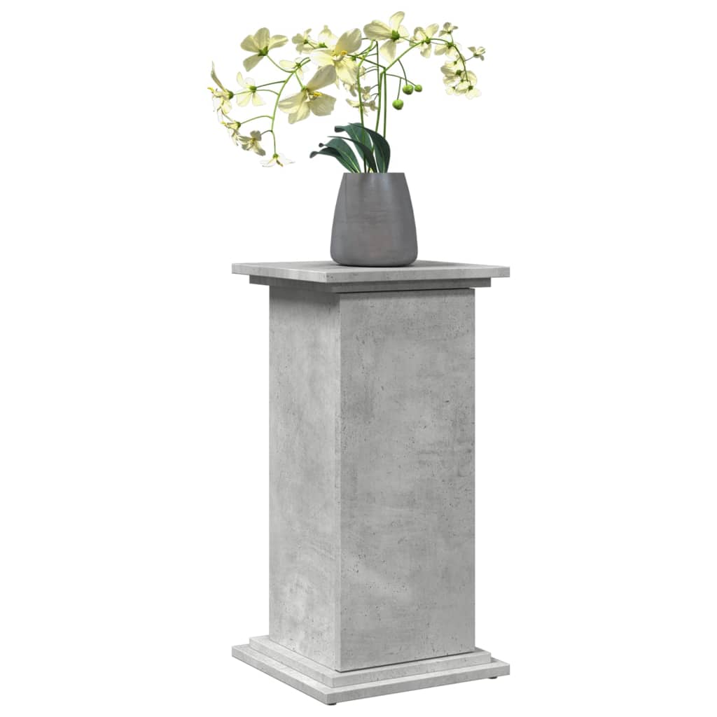 Harmaa säilytystila esittelyteline Favian, mitat 31x30x60cm (puinen)