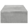 Näyttöteline betoninharmaa 60x24x10,5 cm tekninen puu