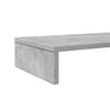 Näyttöteline betoninharmaa 100x27x10 cm tekninen puu