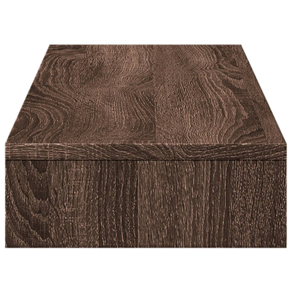 Näyttöteline savutammi 100x27x10 cm tekninen puu