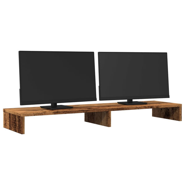 Näyttökoroke musta 100x27x10 cm tekninen puu