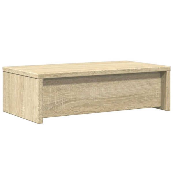 Näyttöteline laatikoilla Sonoma-tammi 50x27x15 cm tekninen puu