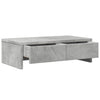 Näyttöteline laatikoilla betoninharmaa 50x27x15 cm tekninen puu