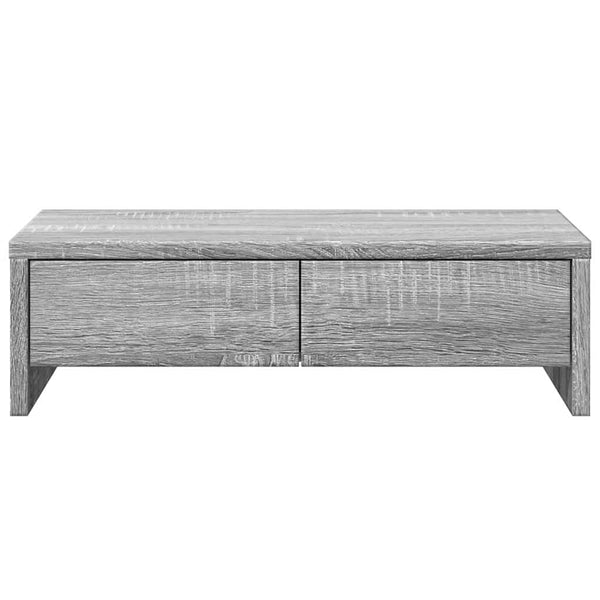 Näyttöteline laatikoilla harmaa Sonoma 50x27x15 cm tekninen puu