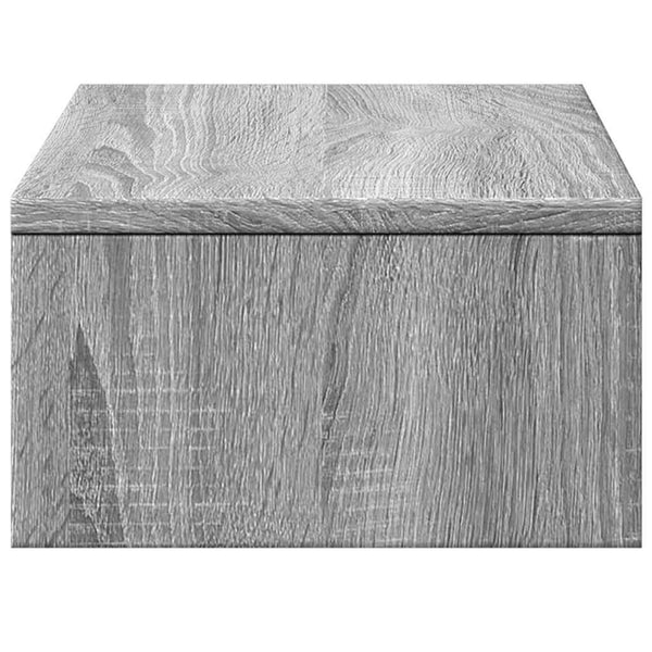 Näyttöteline laatikoilla harmaa Sonoma 50x27x15 cm tekninen puu