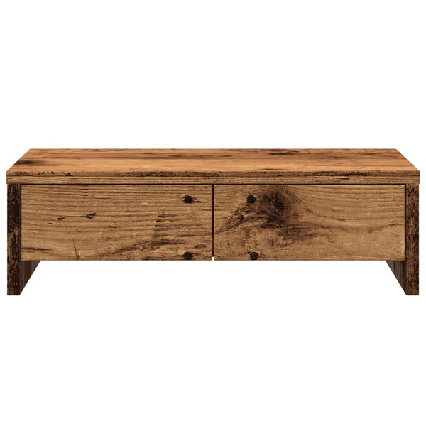 Näyttöteline laatikoilla vanha puu 50x27x15 cm tekninen puu