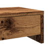Näyttöteline laatikoilla vanha puu 50x27x15 cm tekninen puu