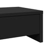 Näyttöteline laatikoilla musta 100x27x15 cm tekninen puu