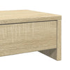 Näyttöteline laatikoilla Sonoma-tammi 100x27x15 cm keinopuu
