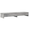 Näyttöteline laatikoilla betoninharmaa 100x27x15cm tekninen puu