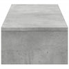 Näyttöteline laatikoilla betoninharmaa 100x27x15cm tekninen puu