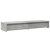 Näyttöteline laatikoilla betoninharmaa 100x27x15cm tekninen puu