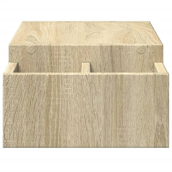 Näyttöteline säilytystilalla Sonoma 70x27x15 cm tekninen puu