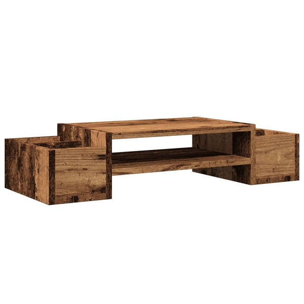 Näyttöteline säilytystila vanha puu 70x27x15 cm tekninen puu
