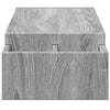 Näyttöteline säilytystila harmaa 100x27x15 cm tekninen puu