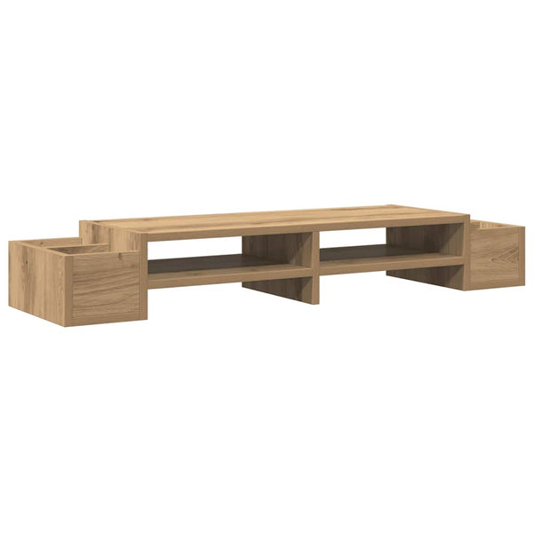 Näyttöteline säilytystila tammi 100x27x15 cm tekninen puu