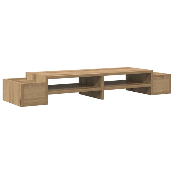 Näyttöteline säilytystila tammi 100x27x15 cm tekninen puu