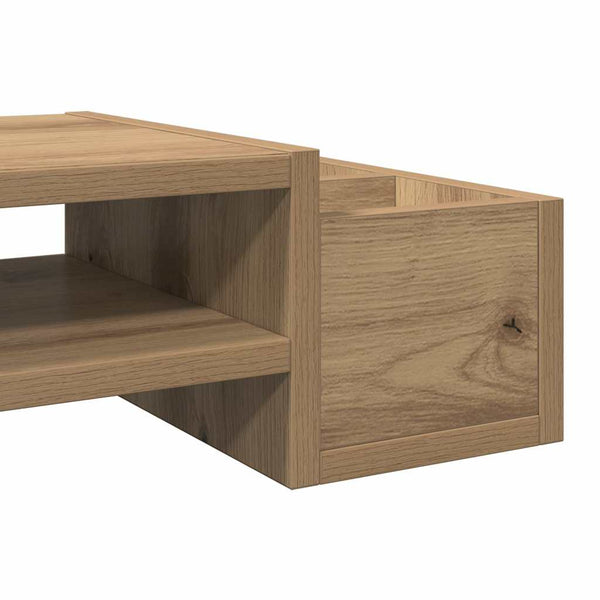 Näyttöteline säilytystila tammi 100x27x15 cm tekninen puu