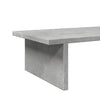 Näyttöteline betoninharmaa 100x27x15 cm tekninen puu