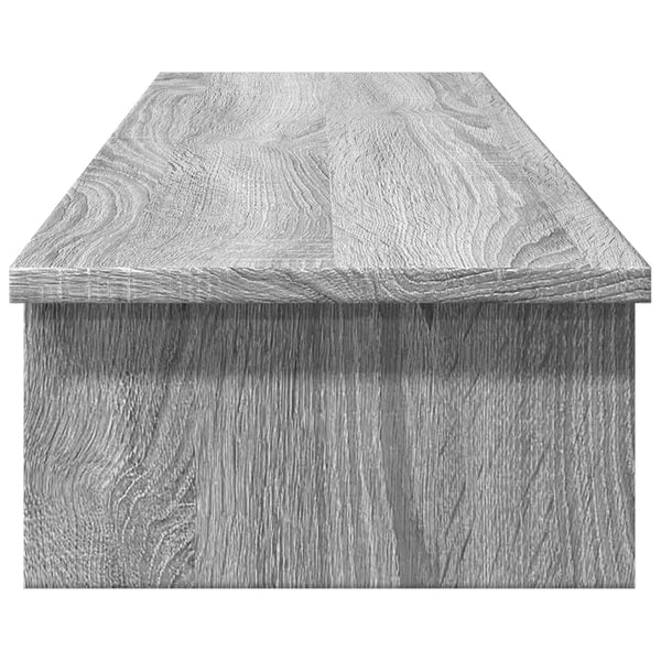 Näyttöteline harmaa Sonoma 100x27x15 cm tekninen puu