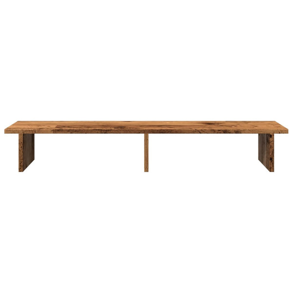 Näyttöteline teknisestä puusta, vanha puu 100x27x15 cm