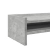 Näyttöteline betoninharmaa 100x24x16 cm tekninen puu