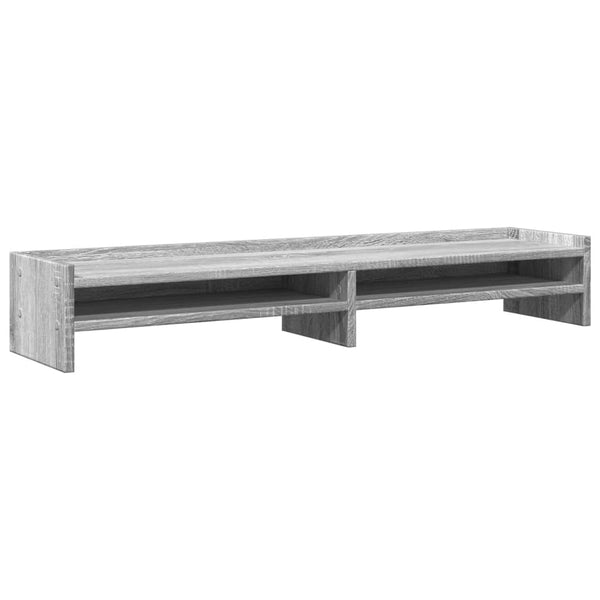 Näyttöteline harmaa Sonoma 100x24x16 cm tekninen puu