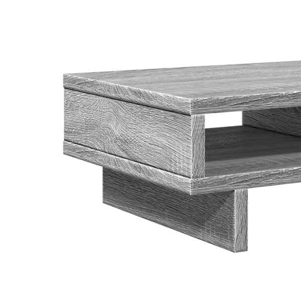 Näyttöteline harmaa Sonoma 50x27x15 cm tekninen puu