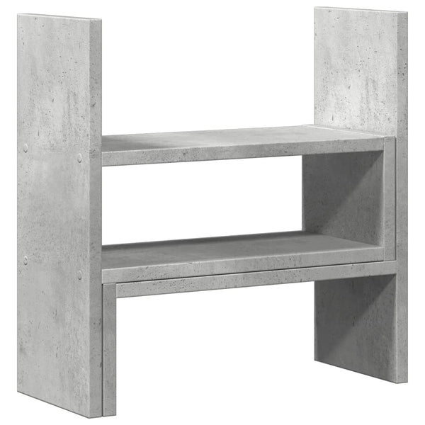 Pöytäjärjestäjä säädettävä betoninharm 40x17x41 cm tekninen puu