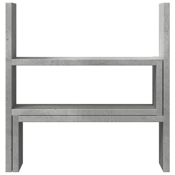 Pöytäjärjestäjä säädettävä betoninharm 40x17x41 cm tekninen puu