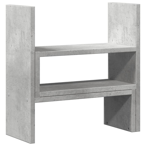 Pöytäjärjestäjä säädettävä betoninharm 40x17x41 cm tekninen puu