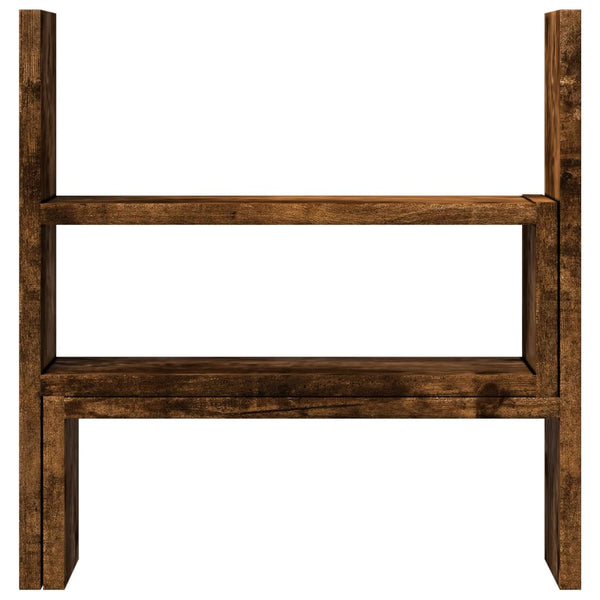 Pöytäjärjestäjä säädettävä savutammi 40x17x41 cm tekninen puu