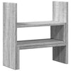 Pöytäjärjestäjä säädettävä harmaa 40x17x41 cm tekninen puu