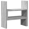 Pöytäjärjestäjä säädettävä harmaa 40x17x41 cm tekninen puu