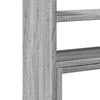 Pöytäjärjestäjä säädettävä harmaa 40x17x41 cm tekninen puu
