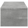 Näyttöteline betoninharmaa 54x22x15 cm tekninen puu