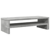 Näyttöteline betoninharmaa 54x22x15 cm tekninen puu