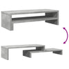 Näyttöteline betoninharmaa 54x22x15 cm tekninen puu