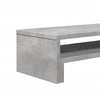 Näyttöteline betoninharmaa 54x22x15 cm tekninen puu