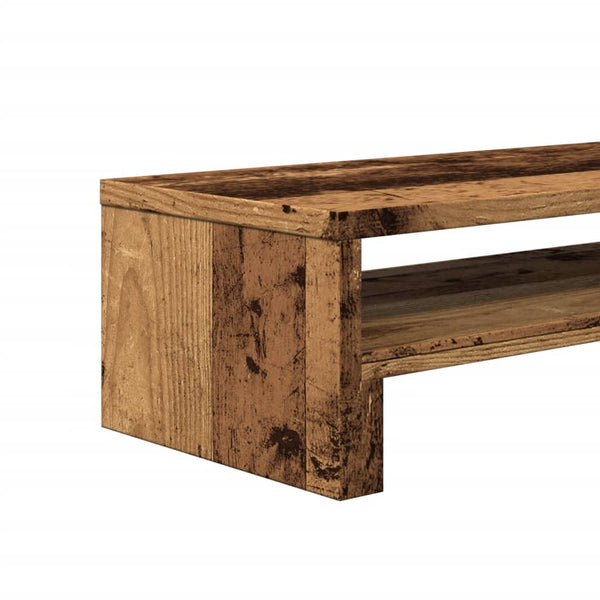 Näyttöteline vanha puu 54x22x15 cm tekninen puu