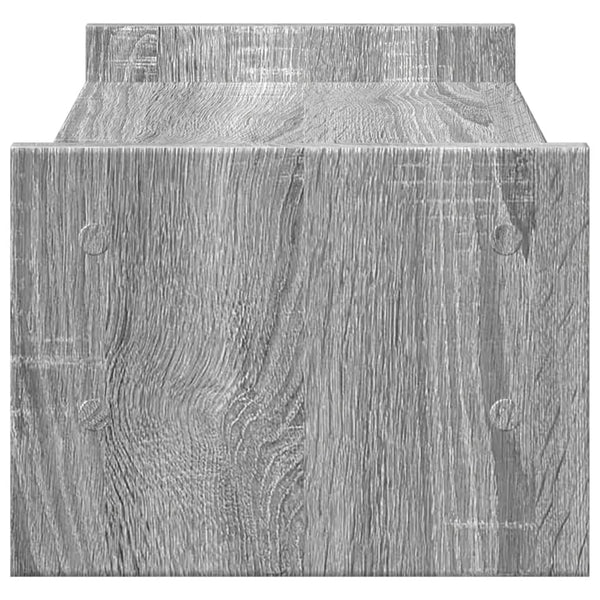 Näyttöteline harmaa Sonoma 50x27x20 cm tekninen puu