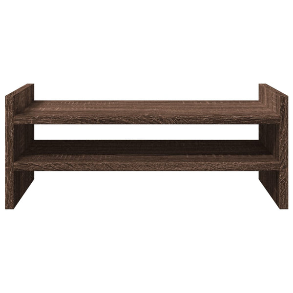 Näyttöteline ruskea tammi 50x27x20 cm tekninen puu