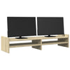 Näyttöteline Sonoma-tammi 100x27x20 cm tekninen puu