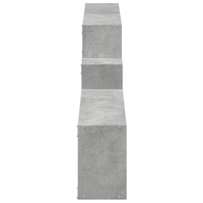Seinäkaappi 158x18x53 cm betoninharmaa tekninen puu