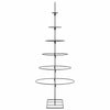 Metallinen joulukuusi koristeeksi musta 150 cm